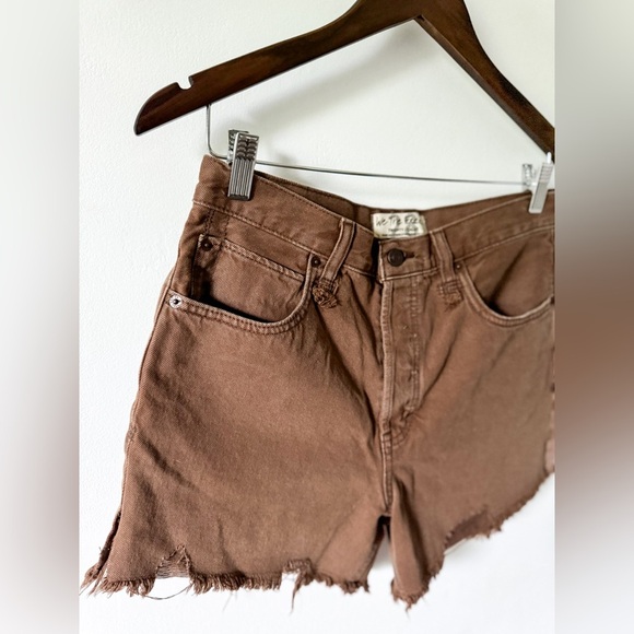 We The Free Makai Brown Denim Shorts - Picture 8 of 12